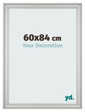 Bilderrahmen 60x84cm Silber Matt MDF Lazio Vorne Messe | Yourdecoration.at