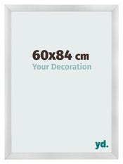 Bilderrahmen 60x84cm Silber Schwarz Gewischt MDF Pisa Vorne Messe | Yourdecoration.at