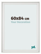 Bilderrahmen 60x84cm Weiss Gewischt MDF Lazio Vorne Messe | Yourdecoration.at