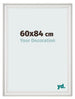 Bilderrahmen 60x84cm Weiss Gewischt MDF Lazio Vorne Messe | Yourdecoration.at