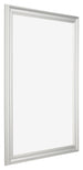 Bilderrahmen 60x84cm Weiss Gewischt MDF Lazio Vorne Schrag | Yourdecoration.at