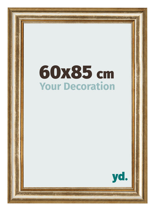 Bilderrahmen 60x85cm Gold Antik MDF Lazio Vorne Messe | Yourdecoration.at