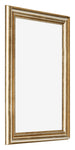 Bilderrahmen 60x85cm Gold Antik MDF Lazio Vorne Schrag | Yourdecoration.at