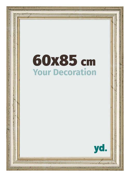 Bilderrahmen 60x85cm Metallglanz MDF Lazio Vorne Messe | Yourdecoration.at