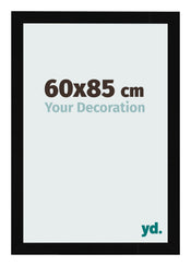 Bilderrahmen 60x85cm Schwarz Hochglanz MDF Bologna Vorne Messe | Yourdecoration.at