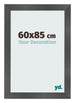 Bilderrahmen 60x85cm Schwarz Silber Poliert MDF Pisa Vorne Messe | Yourdecoration.at
