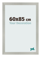 Bilderrahmen 60x85cm Silber Matt MDF Bologna Vorne Messe | Yourdecoration.at