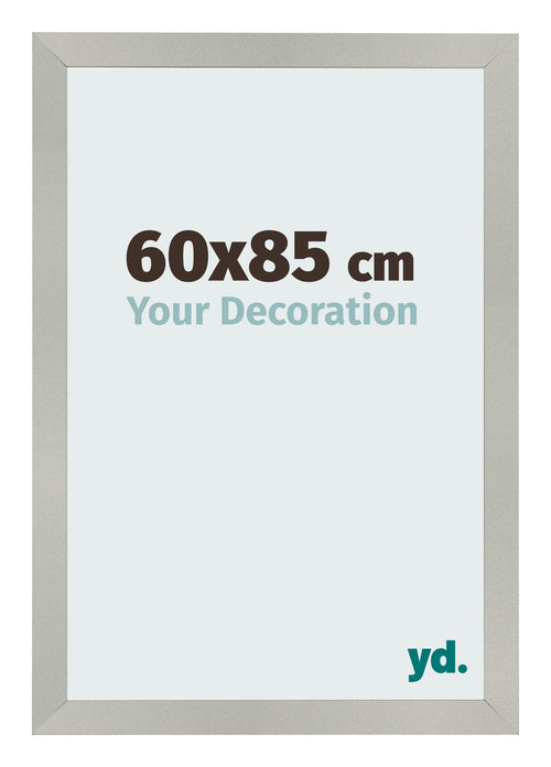 Bilderrahmen 60x85cm Silber Matt MDF Bologna Vorne Messe | Yourdecoration.at