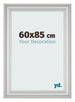 Bilderrahmen 60x85cm Silber Matt MDF Lazio Vorne Messe | Yourdecoration.at