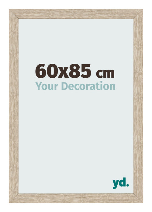 Bilderrahmen 60x85cm Sonoma Eiche MDF Bologna Vorne Messe | Yourdecoration.at
