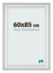 Bilderrahmen 60x85cm Weiss Gewischt MDF Lazio Vorne Messe | Yourdecoration.at