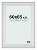 Bilderrahmen 60x85cm Weiss Gewischt MDF Lazio Vorne Messe | Yourdecoration.at