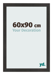 Bilderrahmen 60x90 cm Schwarz Matt MDF Bologna Vorne Messe | Yourdecoration.at