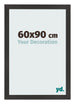 Bilderrahmen 60x90 cm Schwarz Matt MDF Bologna Vorne Messe | Yourdecoration.at