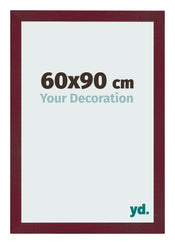 Bilderrahmen 60x90 cm Weinrot Gewischt MDF Bologna Vorne Messe | Yourdecoration.at