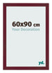 Bilderrahmen 60x90 cm Weinrot Gewischt MDF Bologna Vorne Messe | Yourdecoration.at