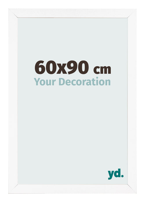 Bilderrahmen 60x90 cm Weiss Matt MDF Bologna Vorne Messe | Yourdecoration.at