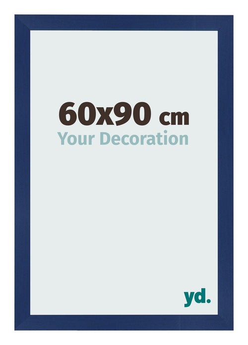 Bilderrahmen 60x90cm Dunkelblau Gewischt MDF Bologna Vorne Messe | Yourdecoration.at