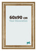 Bilderrahmen 60x90cm Gold Antik MDF Lazio Vorne Messe | Yourdecoration.at