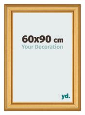 Bilderrahmen 60x90cm Gold Matt MDF Lazio Vorne Messe | Yourdecoration.at