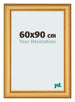 Bilderrahmen 60x90cm Gold Matt MDF Lazio Vorne Messe | Yourdecoration.at