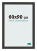Bilderrahmen 60x90cm Schwarz Gemasert MDF Bologna Vorne Messe | Yourdecoration.at