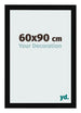 Bilderrahmen 60x90cm Schwarz Hochglanz MDF Bologna Vorne Messe | Yourdecoration.at