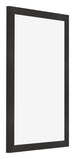 Bilderrahmen 60x90cm Schwarz Matt MDF Bologna Vorne Schrag | Yourdecoration.at