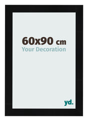 Bilderrahmen 60x90cm Schwarz Silber Poliert MDF Pisa Vorne Messe | Yourdecoration.at