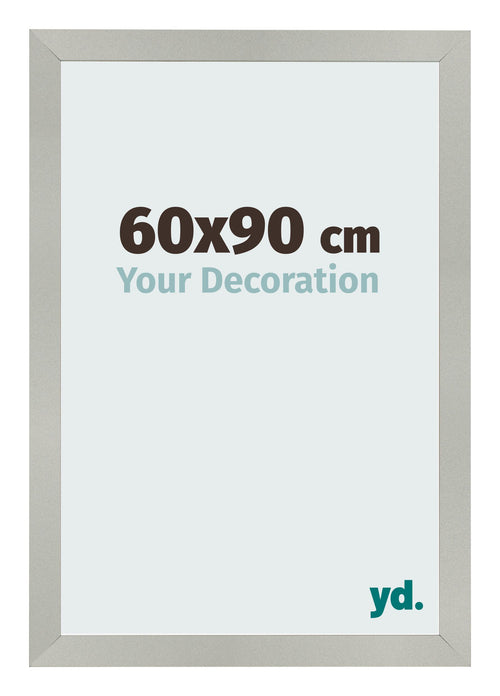 Bilderrahmen 60x90cm Silber Matt MDF Bologna Vorne Messe | Yourdecoration.at