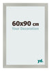 Bilderrahmen 60x90cm Silber Matt MDF Bologna Vorne Messe | Yourdecoration.at