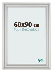 Bilderrahmen 60x90cm Silber Matt MDF Lazio Vorne Messe | Yourdecoration.at