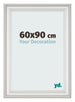 Bilderrahmen 60x90cm Weiss Gewischt MDF Lazio Vorne Messe | Yourdecoration.at