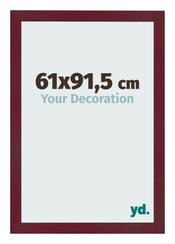 Bilderrahmen 61x91 5 cm Weinrot Gewischt MDF Bologna Vorne Messe | Yourdecoration.at