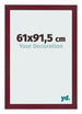 Bilderrahmen 61x91 5 cm Weinrot Gewischt MDF Bologna Vorne Messe | Yourdecoration.at
