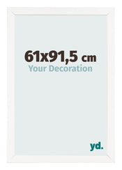 Bilderrahmen 61x91 5 cm Weiss Hochglanz MDF Bologna Vorne Messe | Yourdecoration.at
