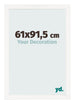 Bilderrahmen 61x91 5 cm Weiss Hochglanz MDF Bologna Vorne Messe | Yourdecoration.at