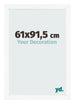 Bilderrahmen 61x91 5 cm Weiss Matt MDF Bologna Vorne Messe | Yourdecoration.at