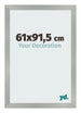Bilderrahmen 61x91 5cm Aluminium Gebürstet MDF Bologna Vorne Messe | Yourdecoration.at