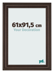 Bilderrahmen 61x91 5cm Eiche Dunkel MDF Lazio Vorne Messe | Yourdecoration.at