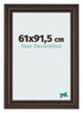 Bilderrahmen 61x91 5cm Eiche Dunkel MDF Lazio Vorne Messe | Yourdecoration.at