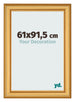 Bilderrahmen 61x91 5cm Gold Matt MDF Lazio Vorne Messe | Yourdecoration.at