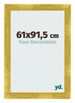 Bilderrahmen 61x91 5cm Gold Vintage MDF Pisa Vorne Messe | Yourdecoration.at