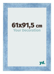 Bilderrahmen 61x91 5cm Hellblau Gewischt MDF Pisa Vorne Messe | Yourdecoration.at
