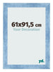 Bilderrahmen 61x91 5cm Hellblau Gewischt MDF Pisa Vorne Messe | Yourdecoration.at