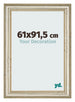 Bilderrahmen 61x91 5cm Metallglanz MDF Lazio Vorne Messe | Yourdecoration.at