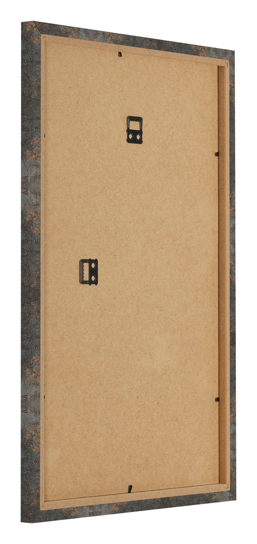 Bilderrahmen 61x91 5cm Oxidiertes Metall MDF Bologna Ruckseite Schrag | Yourdecoration.at