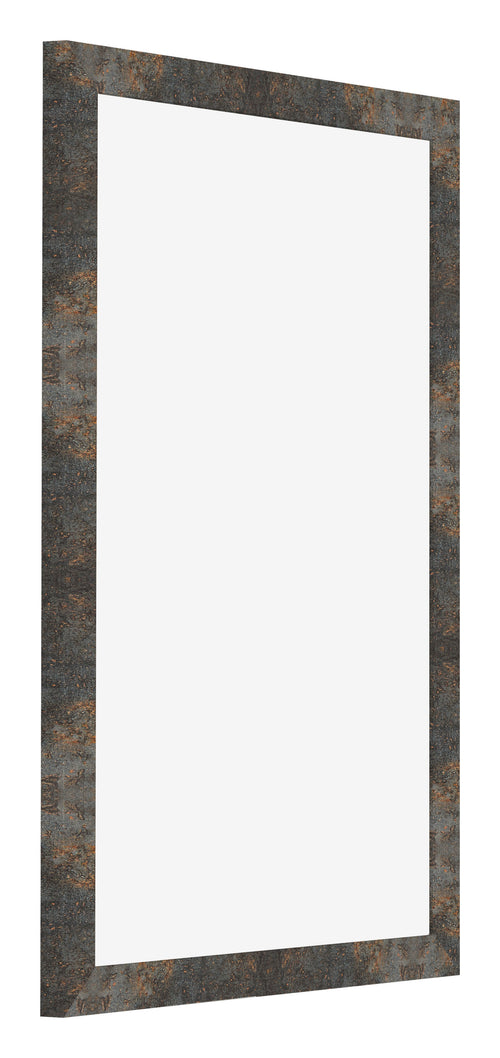 Bilderrahmen 61x91 5cm Oxidiertes Metall MDF Bologna Vorne Schrag | Yourdecoration.at