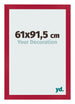Bilderrahmen 61x91 5cm Rot MDF Bologna Vorne Messe | Yourdecoration.at