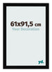 Bilderrahmen 61x91 5cm Schwarz Hochglanz MDF Bologna Vorne Messe | Yourdecoration.at